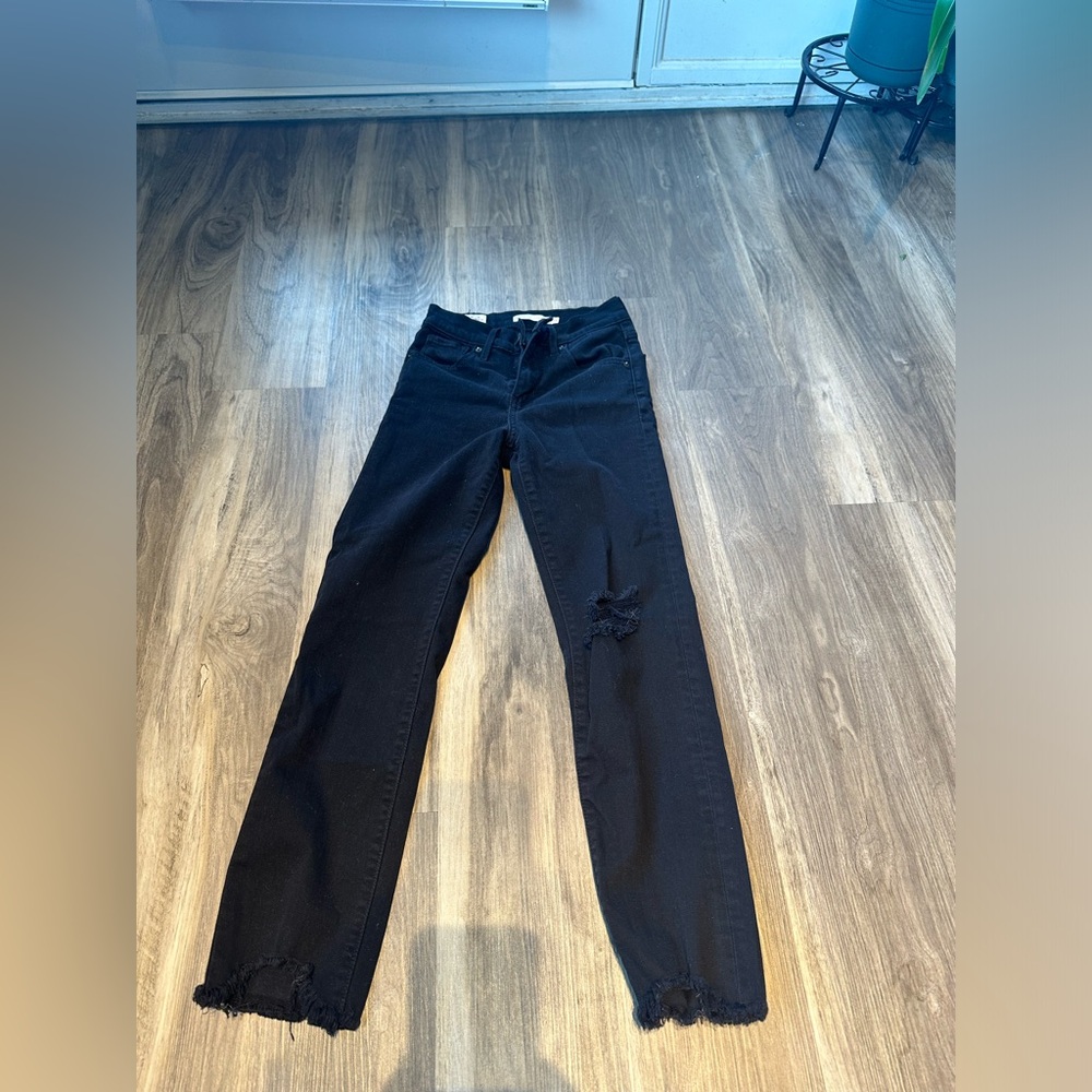 Levi’s 724 High rise straight crop jeans, 23x23